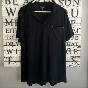 Jones New York Black collared shirt